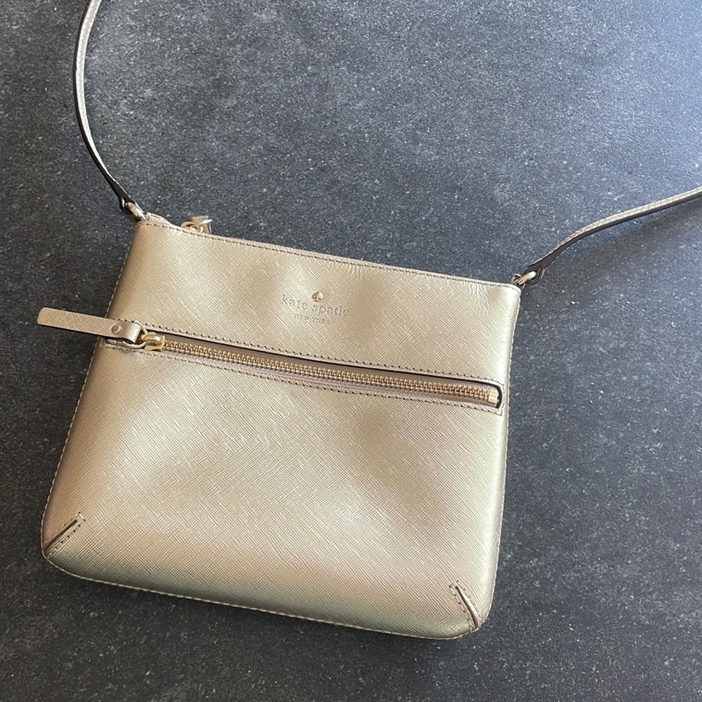 Kate Spade gold crossbody bag
